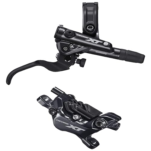 SHIMANO Deore XT BR-M8120/BL-M8100 XT 4 Pot Bled Brake Lever/Post Mount calliper, Front Right, M8120JLRXNA170