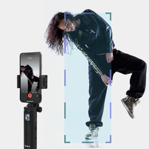 Image of SIGNI FOLLO Compact AI Face Recognition Tracker 360 Degree Rotation, Adjustable Height, Fill Light, Smart Tracking, Start /Stop Gestures for Mobile Phone & Gopro Compatible with SIGNIPOD Tripod