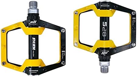 YINHAO 2020 Shanmashi New Bicycle Pedals Magnesium Aluminum Alloy Pedal MTB Road Bike Pedals 5 Colors Optional 400g/pair (Color : Color 3)