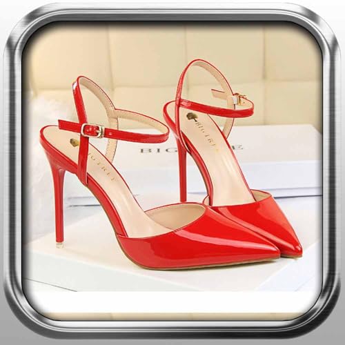 Escarpin stiletto confortable à lacets pour éviter de glisser en soirée