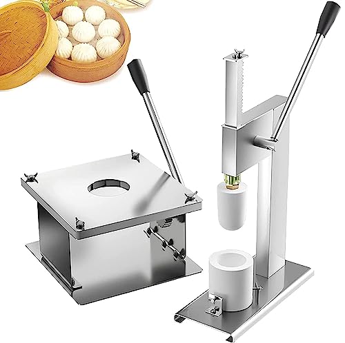Aioneer Máquina Manual para Hacer Bollos, Máquina Semiautomática para Hacer Bollos, 400-500 Piezas/H, para Bollos De Carne Grandes, Bollos De Leche, Bollos De Crema Pastelera, Bo-Smallfilmcup