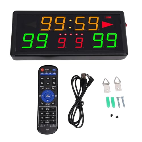Marcador electrónico inalámbrico para baloncesto y deportes miniatura 6