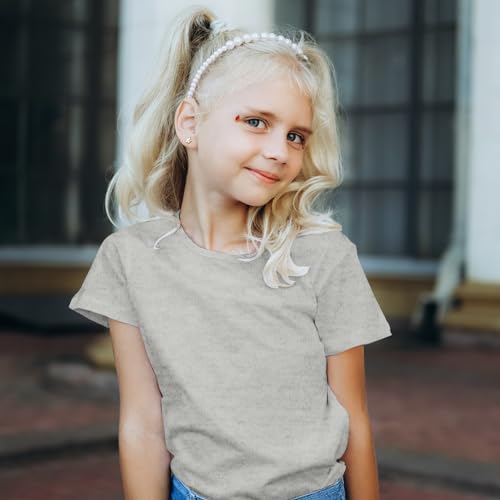 Image of 3 Pack Kids T-Shirt Cotton Tee Shirts for Boys and Girls Toddler Tops