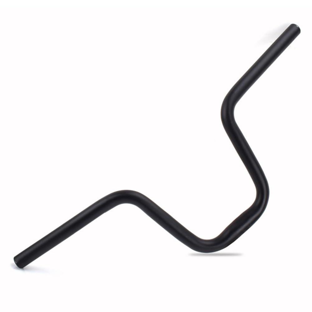 FACAIIO Riser Handlebar for Brompton Folding Bikes, 25.4mm Diameter, 520mm/540mm Length, M-Type H-Type Swallow Design, Black