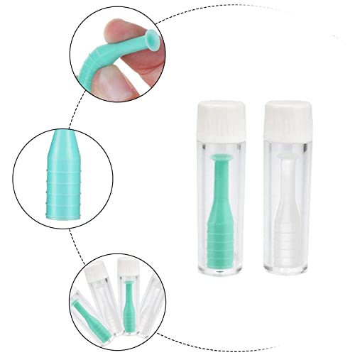 8 PCS Ventouse Pour Lentilles De Contact Quotidiennes Dissolvant De Lentilles De Contact Ventouses Pour Lentilles De Contact Dures Et Souples Pour Lentilles De Contact Rigides Et Souples (Vert Blanc) - Image 5
