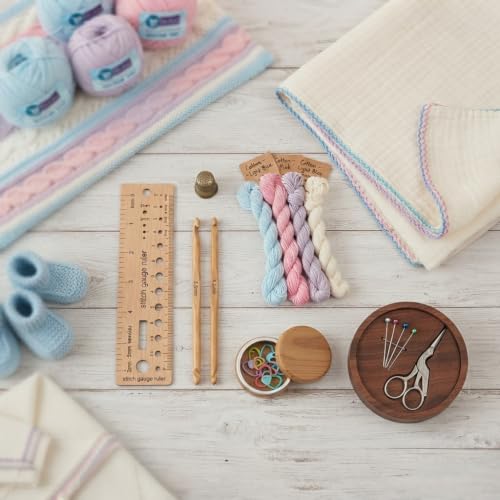 Image of ProKart - 4 Ply Plush & Cuddly for Knitting & Crochet | Pastel Yarn for Baby Toys & DIY Crafts | 100g, Pack of 4 (Baby Blue, Baby Pink, Lavender, White)