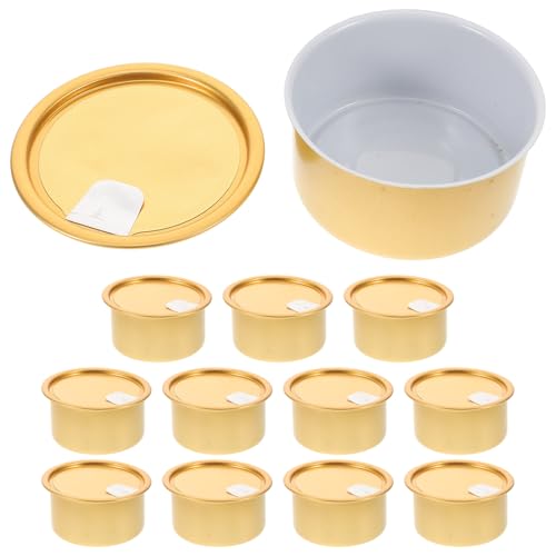 OKUMEYR 12pcs Cake Dessert Storage Can Covers for Pet Food Cans Freshness Sealed