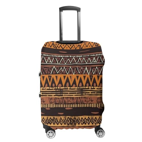 Travel Wheeled Suitcase Sleeve Dustproof Anti-scratch African Mud Cloth Tribal Luggage Case Protective Cover For 19-32 Inch Luggage4
