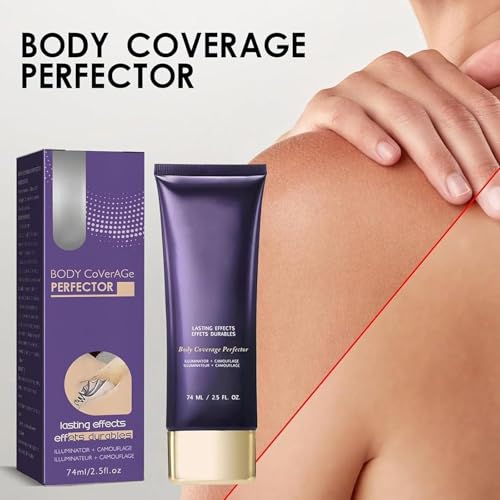 All Over Complexion Perfector With Extra Large Body Makeup Brush,Tattoo Cover Up Cream, Body Full Coverage Perfector Waterproof No Transfer, Long-Lasting Sweat-Proof Concealer For Women - Image 3