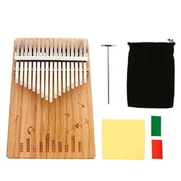 Capa do livro ARTIBETTER 17 Chaves Dedo Dedo De Piano Piano de Polegar Mbira 17 Chaves Portátil Com Sintonia Martelo de Piano Mão de Madeira para As Crianças E Adultos Iniciantes Estilo 2