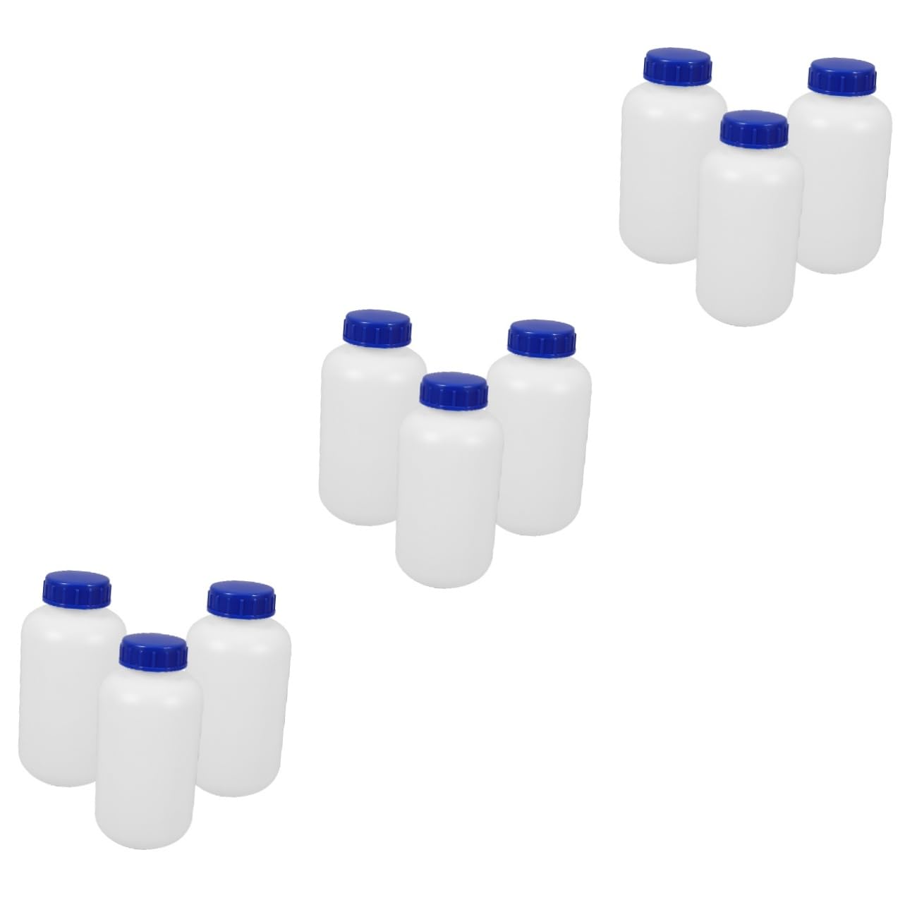 ABOOFAN 3 Sätze Verdickte Versiegelte Plastikflasche Wieder Auffüllbar Probenbehälter Flüssig Chemie -reagenzienflasche Klare Reagenzflasche Außenhülle Der Flasche Aus Hdpe 3 Stück * 3