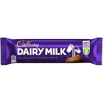 Cadbury Dairy Milk, Clásica Barrita De Chocolate Con Leche Cadbury, Deliciosa y Cremosa, 45 g | Ya disponible en tu tienda friki favorita! En mundofriki.es! Cadbury Dairy Milk, Clásica Barrita De Chocolate Con Leche Cadbury, Deliciosa y Cremosa, 45 g | Ya disponible en tu tienda friki favorita! En mundofriki.es!