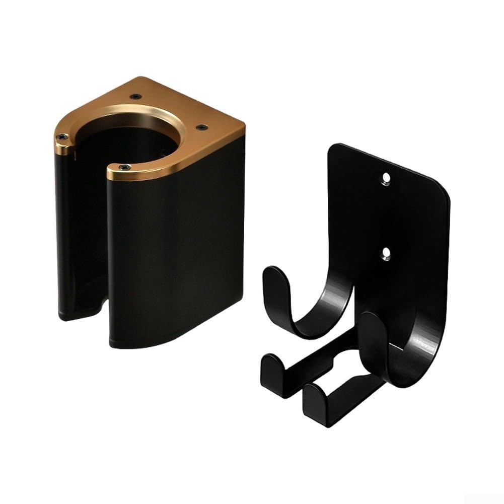 Metall Wandhalterung 17cm für Glätteisen Stabil(Black)