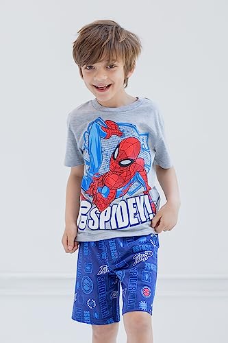 Marvel T-Shirt and French Terry Shorts Outfit Set Infant to Big Kid Sizes (12 Months - 18-20)