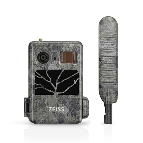 Zeiss Secacam 3 Wide-Angle 100 - Wildkamera mit Handyübertragung App mit SIM Karte mit Bewegungsmelder Nachtsicht Überwachungskamera aussen App-Steuerung 3MP bis 24MP interpoliert
