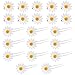 Produktbild KingYH 20 Stück Haarspange für Mädchen Metall Daisy Blume Haarnadel Haar Accessoire Spangen für Mädchen für Hochzeit Brautfrisur Party Haarschmuck-Weiß