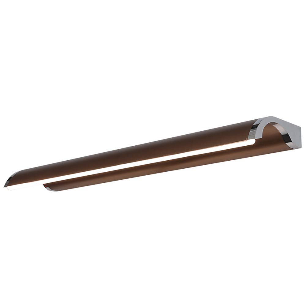 Lumière murale marron en aluminium pour miroir de salle de bain et chevet de chambre