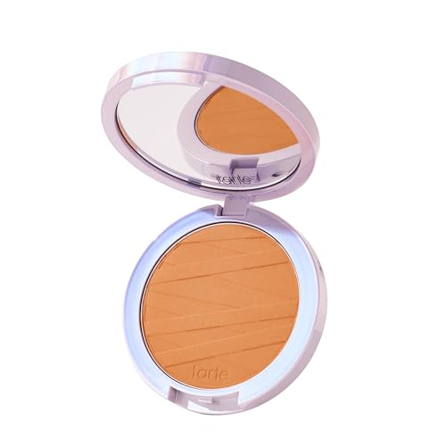 Image of tarte face tape pressed powder - Medium-Coverage Waterproof Powder with Hyaluronic Acid, Snow Mushroom & Peptides to Smooth & Set Makeup, Lightweight, Vegan & Cruelty Free