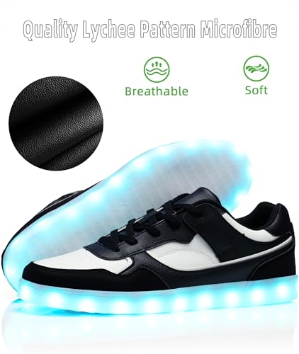 APTESOL Light Up Shoes for Women Men - 11 LED Color Modes Fashion Luminous Shoes with USB Rechargeable2