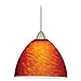 WAC Lighting MP-LED541-WT/DB Faberge LED 1 Light Canopy Pendant, White/Dark Bronze