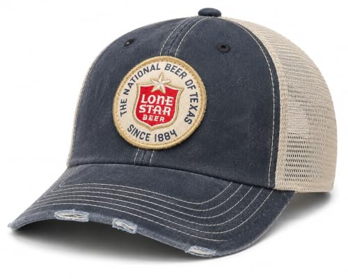 Image of AMERICAN NEEDLE Texas Lone Star Beer Patch Unisex Adjustable Snapback Baseball Hat