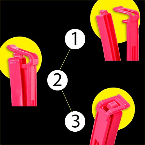 Image of Success Stationery 72 Pcs Kitchen Storage Clips for Packet Sealing Reusable Vacuum Sealer for Plastic Pouch Packet Sealer Clip Multipurpose Snack Bag Food Clips Multicolor Set