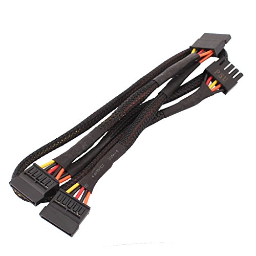 Adaptador Cable 5 Pin a 3 SATA de 35 pulgadas Blanco