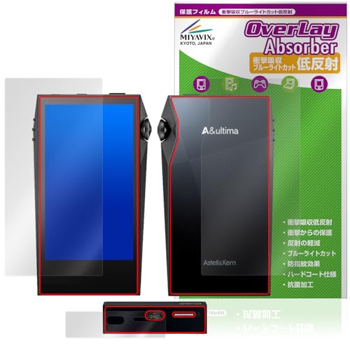 ミヤビックス Astell&Kern A&ultima SP3000M 背面/底面 セット 対応 保護 フィルム 抗菌 抗ウイルス 光沢 液晶・背面 セット 日本製