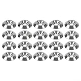 Senkkopfscheibe, M6 Alu-Minium-Legierung Unterlegscheibe konkaves Loch Fischaugen-Unterlegscheibe für Bolzen Schrauben Befestigungsmaterial