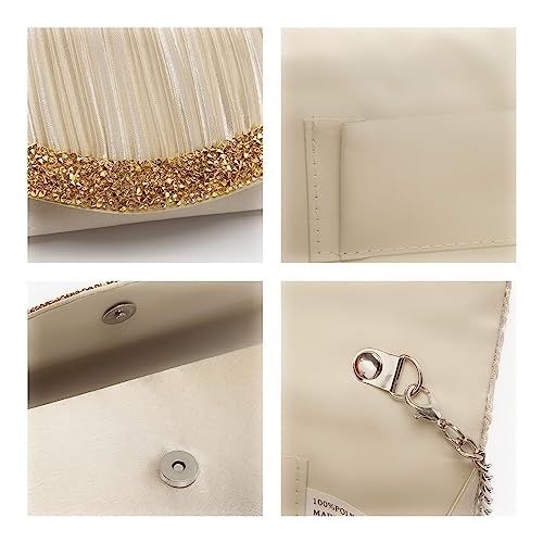 Image of Dasein Women's Rhinestone Evening Clutch Purse, Formal Bag