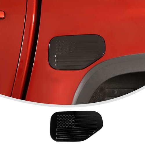 Linskip Gas Door Cover Compatible with Chevrolet Colorado 2014-2022, Fuel Tank Cap Cover for Chevy Colorado Exterior Accessories(black)