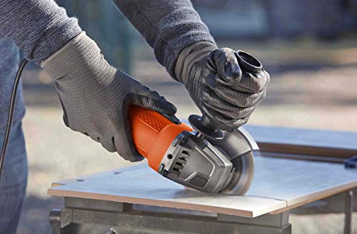 BLACK+DECKER BEG110-QS Meuleuse d'Angle Poignée 3 Positions, 750 W, Noir, 115 mm – Image 4