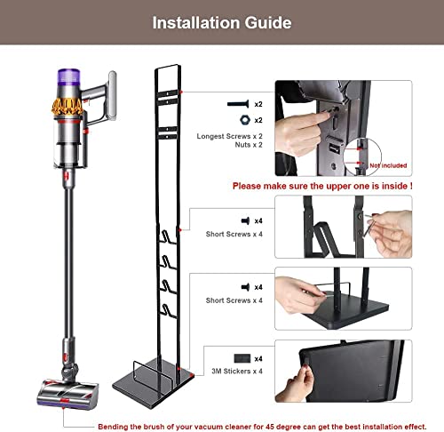 Image of Vacuum Stand for Dy-Son,Stable Metal Storage Bracket Stand Holder for Dy-Son Handheld V6 V7 V8 V10 DC30 DC31 DC34 DC35 DC58 DC59 DC62 Cordless Vacuum Cleaners & Accessories & Attachments