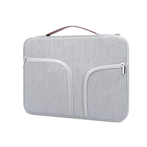 HESTECH Chromebook Case, Front Pockets Handle Compatible with 12.9 iPad Pro/13.3 Inch Laptop/Notebook Computer Ultrabook Chromebook for MacBook Air Acer HP Dell Asus Samsung Sony Toshiba