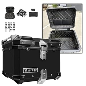 40L 45L 55L Motorcycle Top Case, Waterproof Aluminum Motorcycle Rear Luggage Case With Security Lock, Motorbike Tour Tail Box Luggage With Universal Bracket 6 410mfc+hkyl. sl500 . ss300