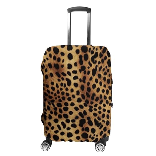 Leopard Animal Print Luggage Cover Elastic Suitcase Protector Case Anti-Scratch Washable Baggage Covers Protector For Traveling, Aircraft Consignment S
