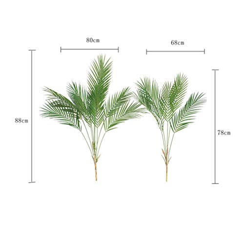 Adereços de fotografia de plantas verdes simulação de folhas de palmeiras artificiais IMIKEYA para d