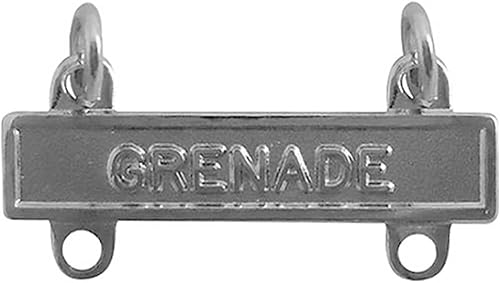 Granada de barra de calificación del ejército con acabado de espejo