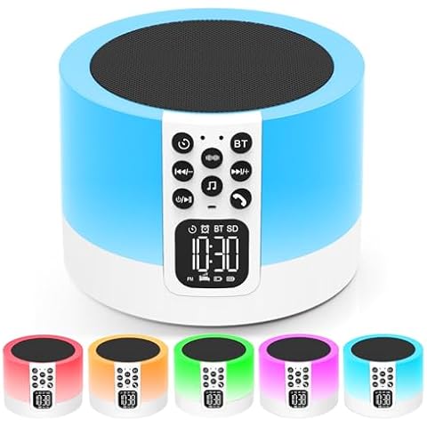 AFEXOA Enceinte Bluetooth Réveil Lumineux Cover