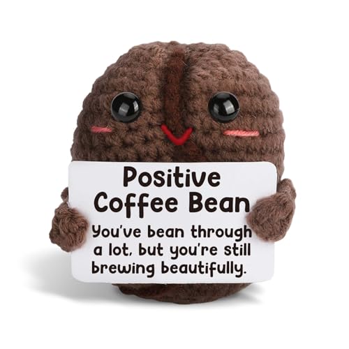 Positive Coffee Bean Crochet Plush