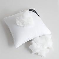 Vista 3 de Juego de 2 rellenos de almohada de 16 x 16 pulgadas para relleno de almohada, almohadas decorativas para cama, rellenos de almohada de 16 x 16