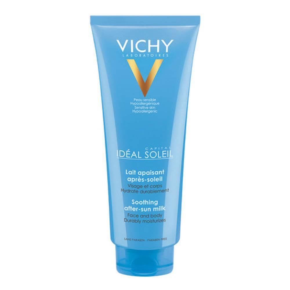 Vichy Capital Soleil, Latte Doposole Lenitivo, Per Tutti i Tipi di Pelle, Pelle Lenita, Morbida e Idratata, Con Ialuronato di Sodio, Concentrato Lipidico Vegetale e Acqua Vulcanica di Vichy, 300 ml