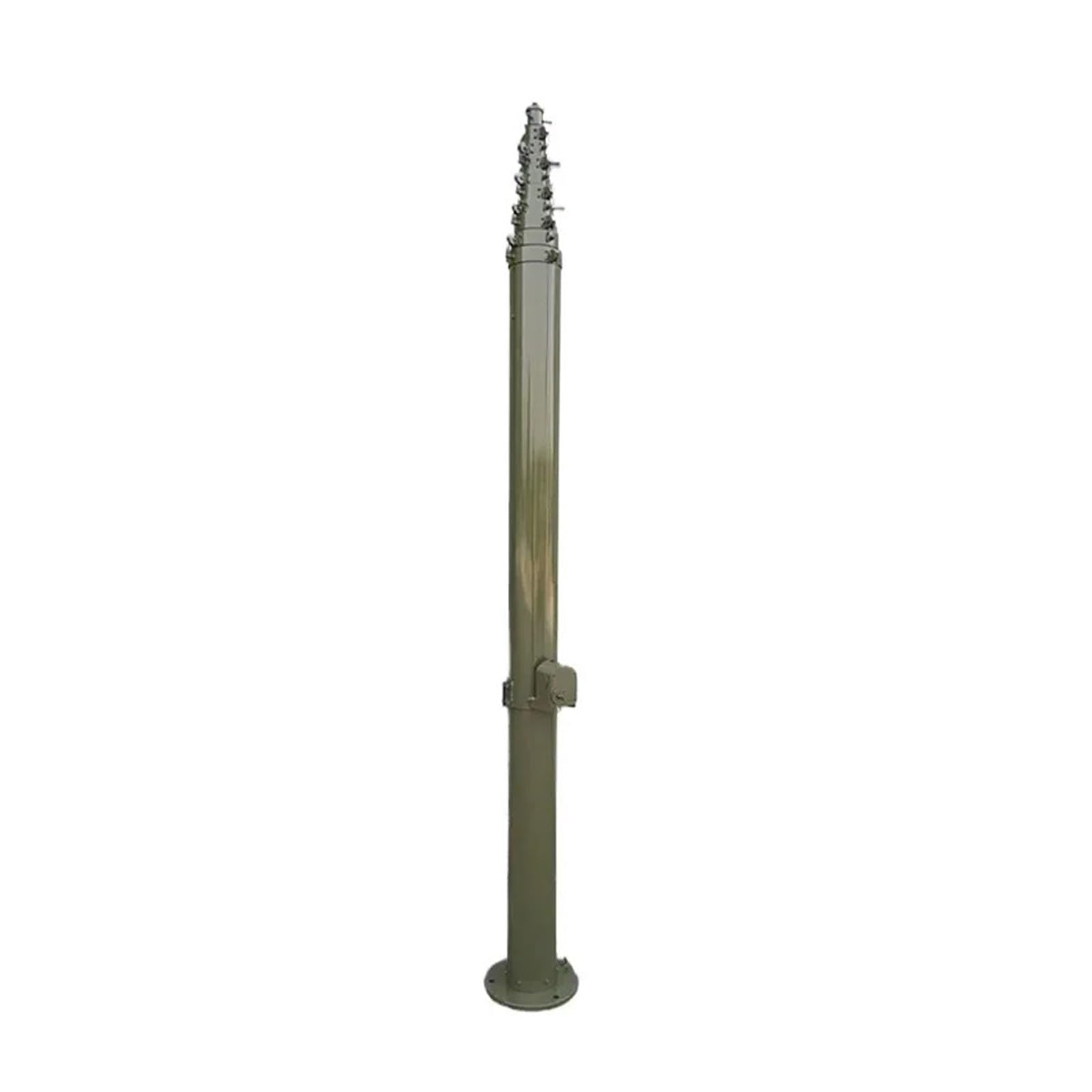 Genterun 10M Manual Hand Crank Telescopic Mast, Aluminum Alloy, For Antenna Communication Equipment Light Camera