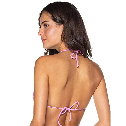 Top Cortininha Ruffle Chiclete PINK M