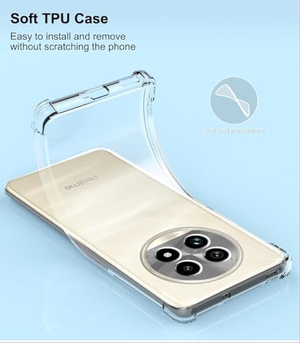 Image of Compatible for [ realme 14 Pro Lite 5G ] Bumper Back Case Cover for [ realme 14 Pro Lite 5G ] - Transparent