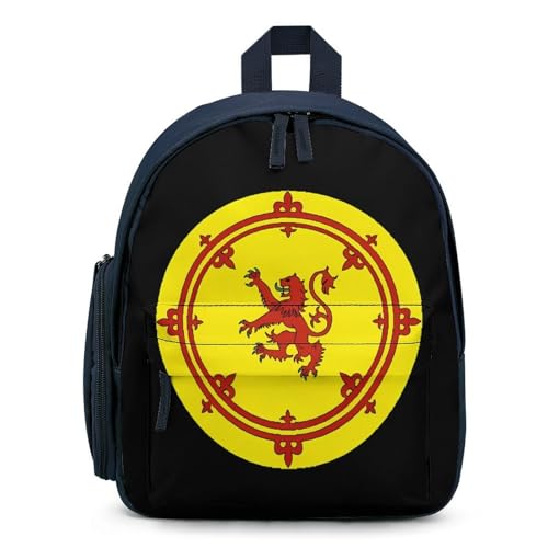 Lion Rampant Circlet Cute Backpack Small Daily Daypack Travel Shoulder Bag with Adjustable Strap Graphic Print