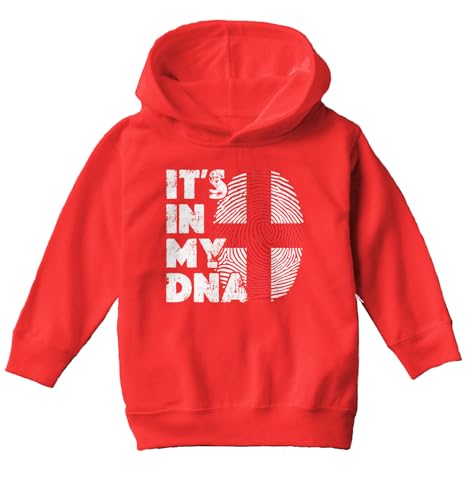 Haase Unlimited Its In My DNA England - Finger Print UK Toddler/Youth Fleece Hoodie
