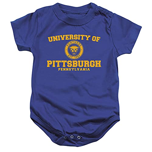 University of Pittsburgh Official Circle Logo Unisex Infant Snap Suit for Baby,Royal Blue, 6 Months