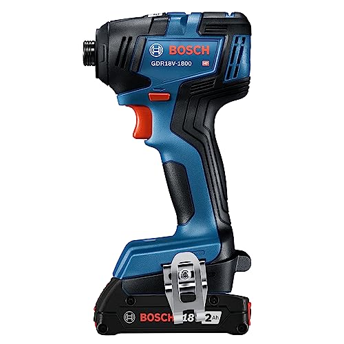 BOSCH GXL18V-27B22 Power Tool Combo Kit - 18V Brushless Compact 1/2 In. Cordless Drill Driver and 1/4 In. Hex Impact Driver (Includes: Two 2.0Ah Batteries, 18V Charger, and Carrying Tool Bag)