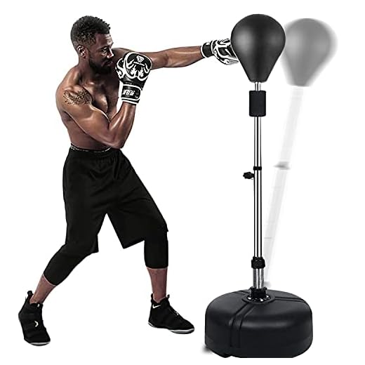 OppsDecor Punching Bag with Stand,Reflex Bag Freestanding Punching Ball Boxing Speed Bag,Great for Training,Stress Relief,Exercise (Darkgray)